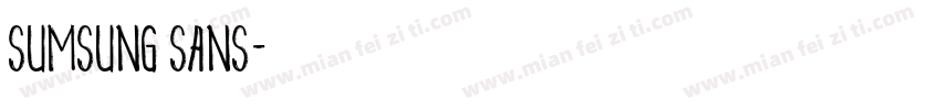 sumsung sans字体转换